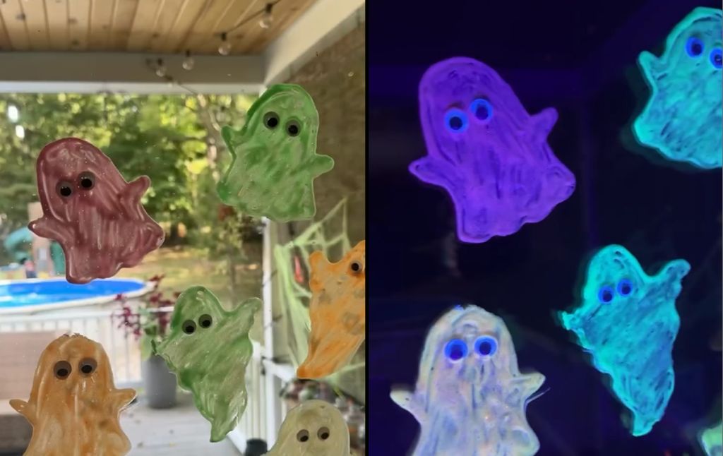 How to Make Your Own Glow in the Dark Ghost Window Clings