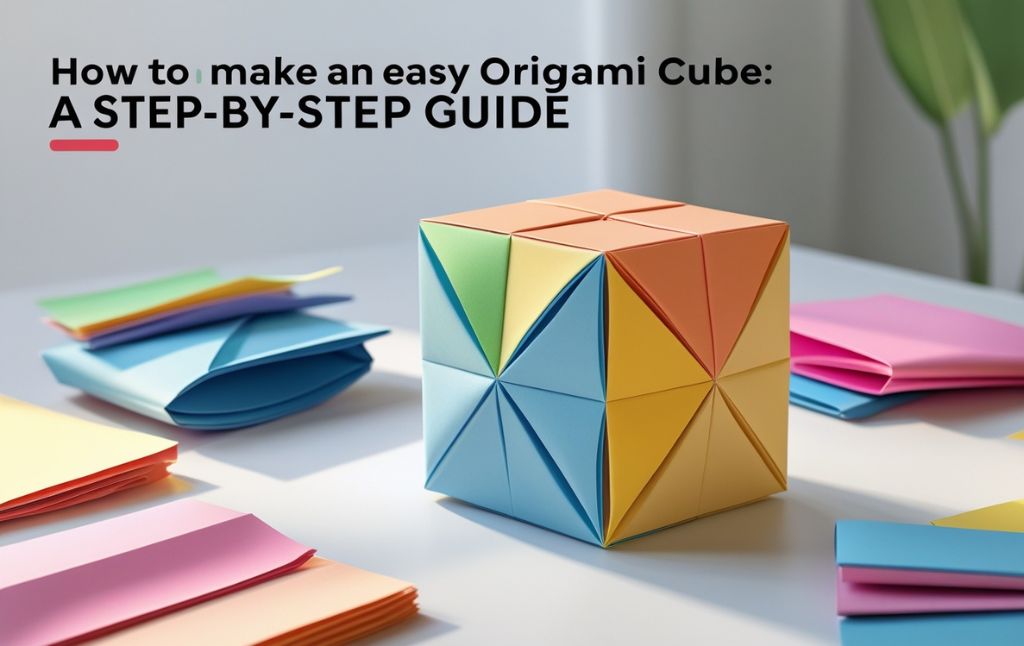 How to Fold Origami Paper Cubes