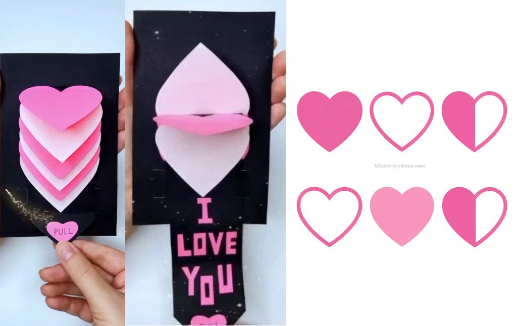How to Make an “I Love You” Waterfall Card