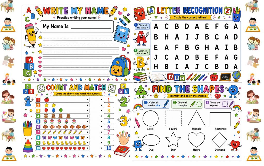 How to Use Kindergarten Readiness Worksheets With Kids