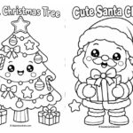 Kawaii Christmas Coloring Pages