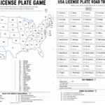 License Plate Game Printable: The Free All 50 States Road Trip Challenge for Kids