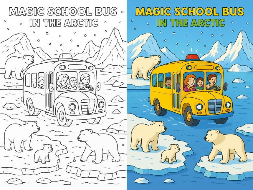 Magic School Bus Coloring Pages