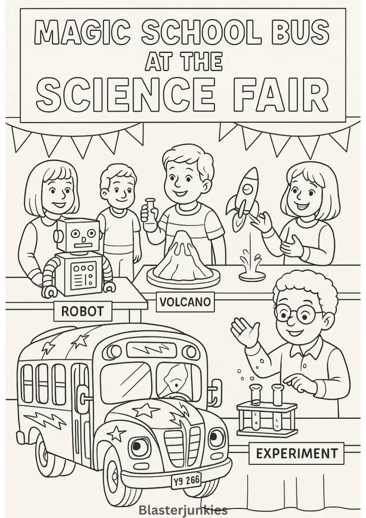 Magic School Bus Printable Coloring Pages 2025 