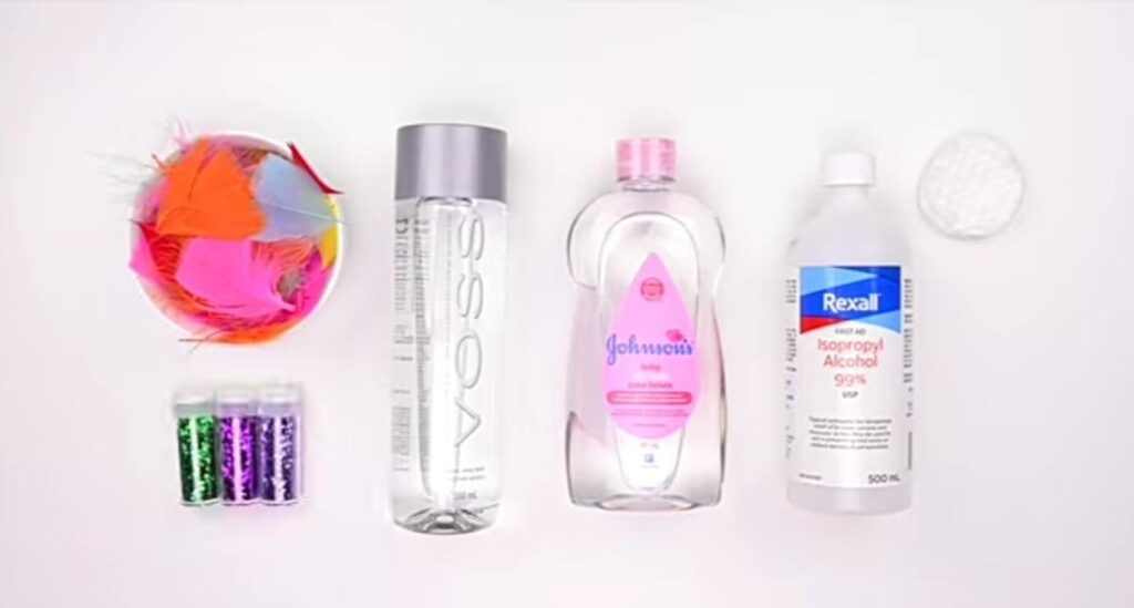 Materials Required for sensory bottles