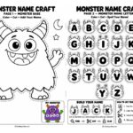 Monster Name Craft Printable
