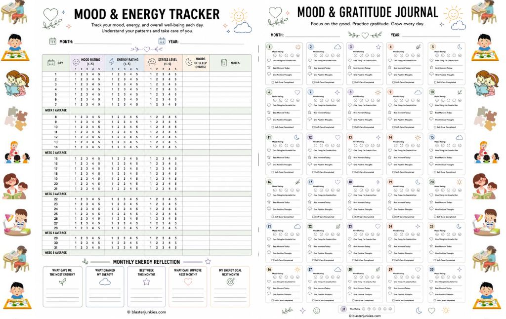 Mood Tracker Printable: A Simple Way to Help Children Understand Their Feelings