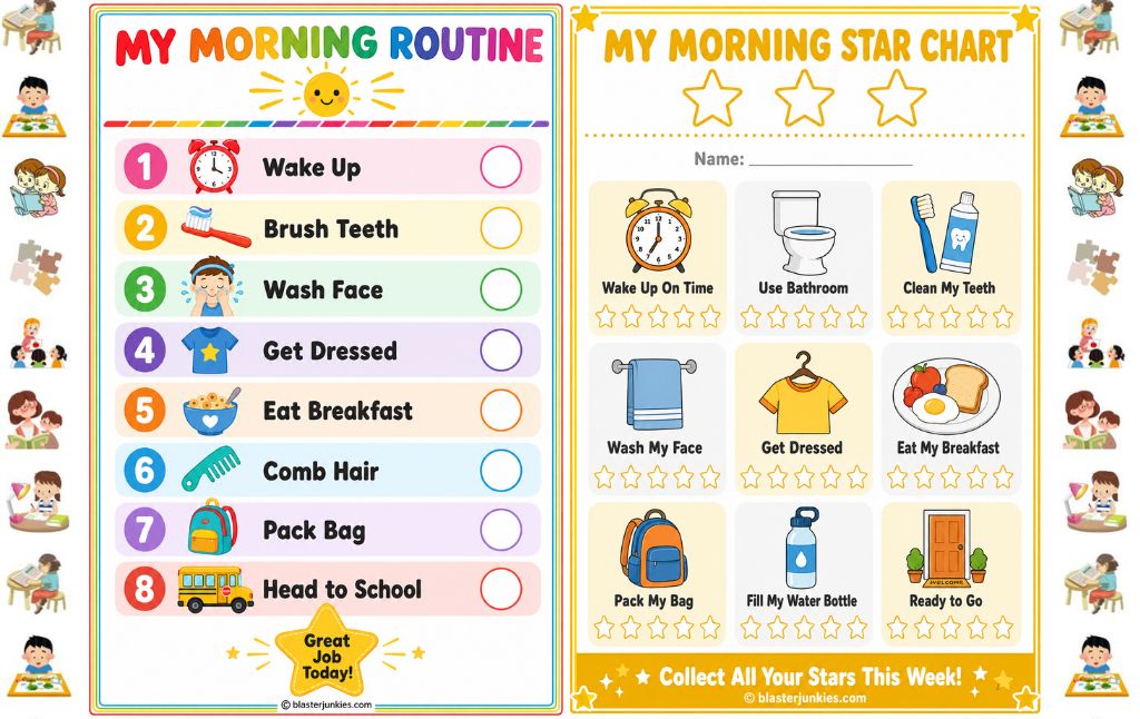 Morning Routine Chart for Kids: Turning Chaos Into a Calm, Confident Start to the Day