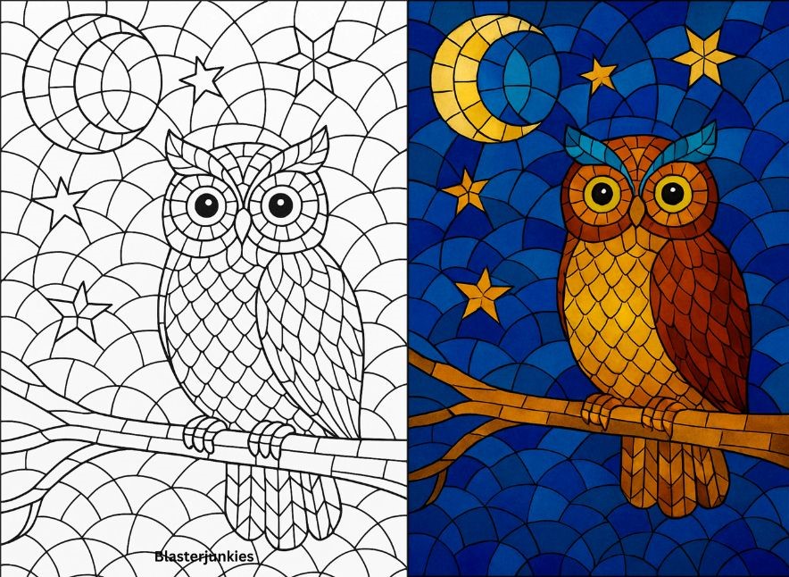 Mosaic Coloring Pages