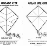 Mosaic Kite Craft Template