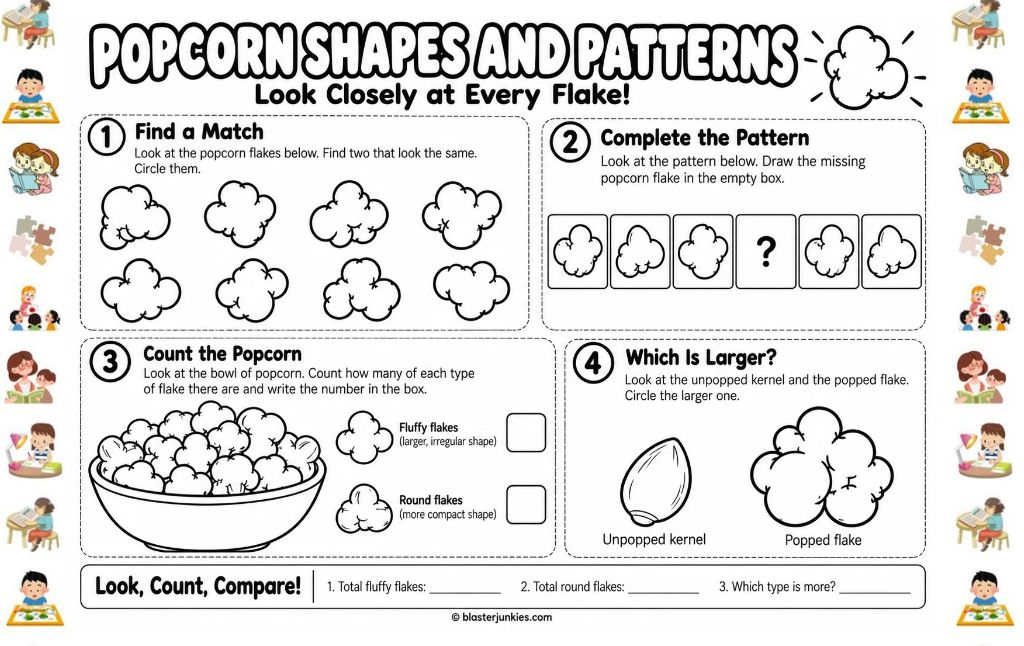 National Popcorn Day Printable: 10 Free Fact and Activity Pages for Curious Kids