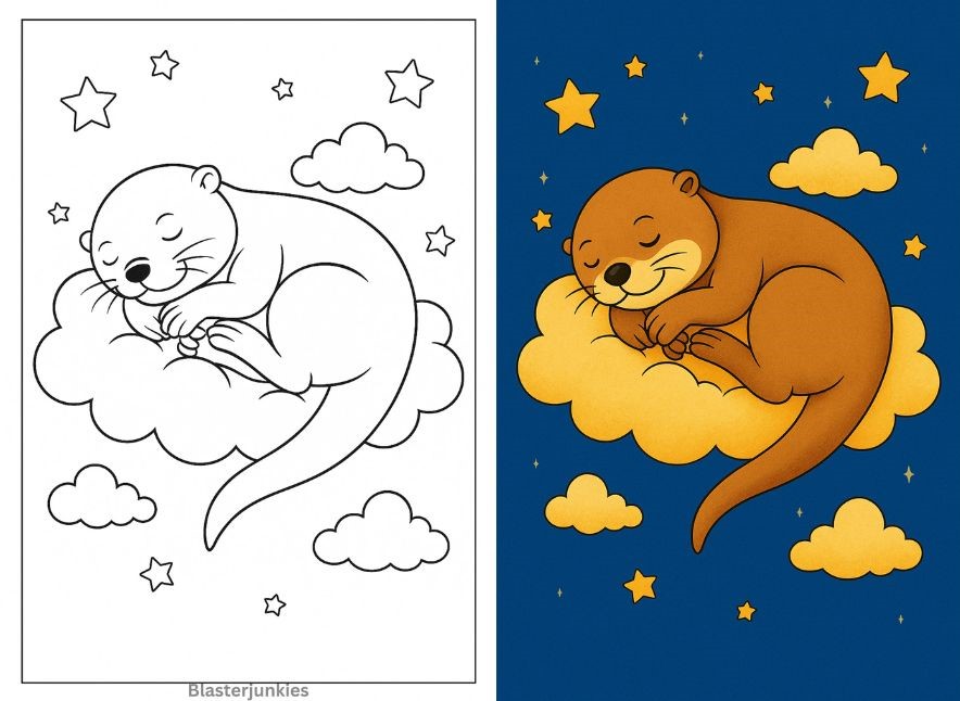 Otter Coloring Pages