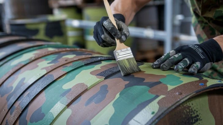 Paint Barrels with Camouflage for Better Stealth