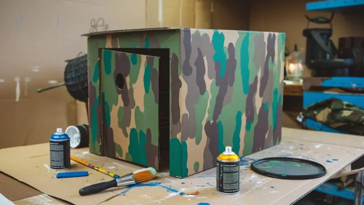 Paint and Customize Your Cardboard Battle Bunker