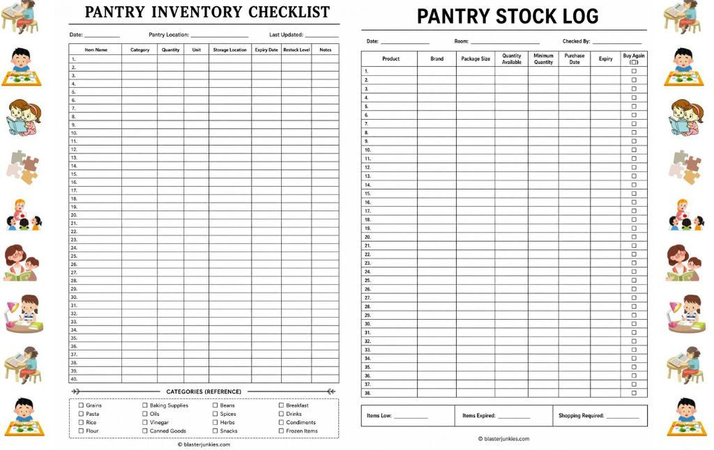 Pantry Inventory Printable: The Simple System That Keeps Your Kitchen (and Your Kids) Organized