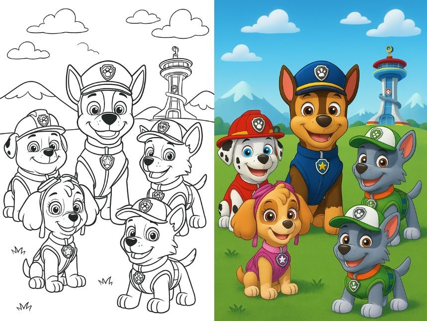 Paw Patrol Coloring Pages