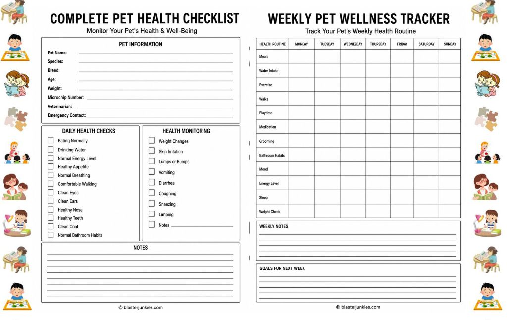 Pet Health Checklist: A Complete Guide for Pet Owners (and a Fun Tool for Kids Too)