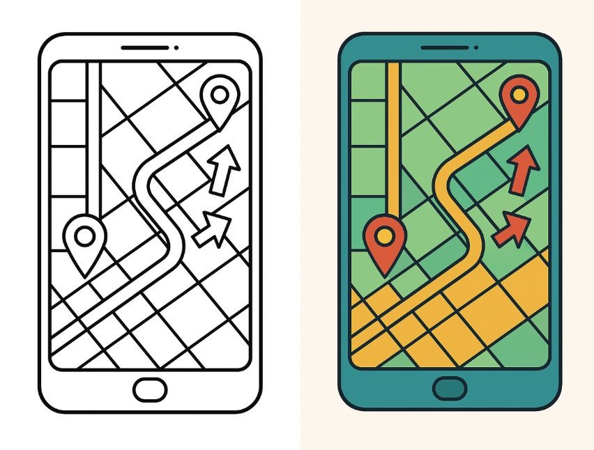 Phone Coloring Pages