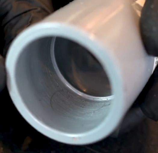 Preparing PVC Pipe Coupling for Adhesion