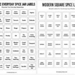 Printable Spice Jar Labels: The Simple Upgrade Every Kitchen Needs