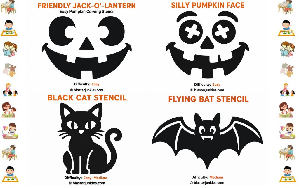 A Practical Guide to Pumpkin Carving with Family Friendly Stencils
