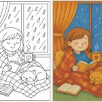 Rainy Day Coloring Pages
