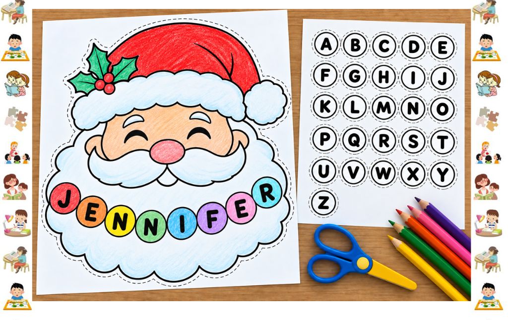 Santa Name Craft Printable