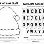 Santa Hat Printable Name Craft