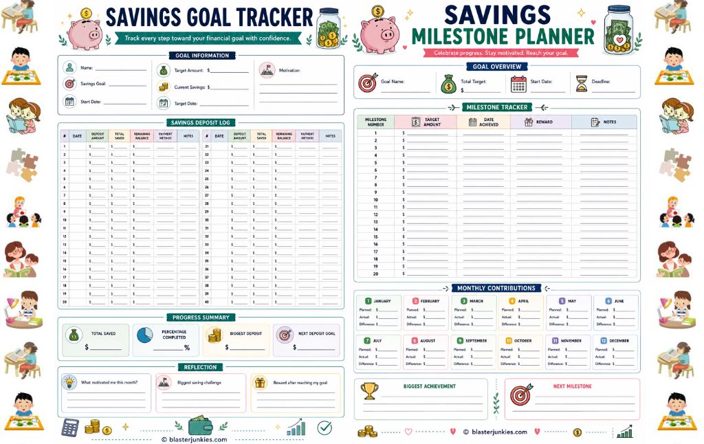 Savings Goal Tracker System to Reach Your Money Goals