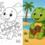 Sea Turtle Coloring Page
