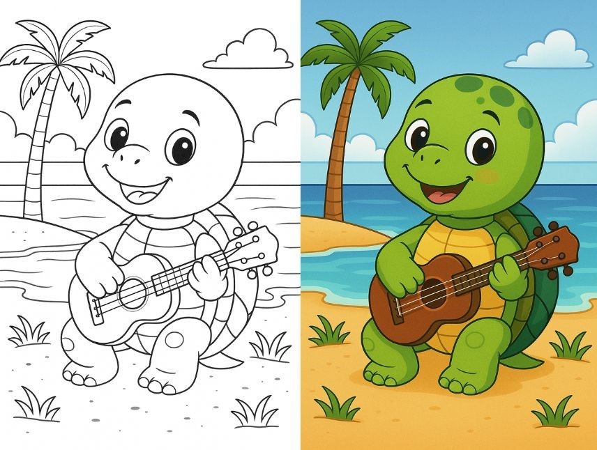 Sea Turtle Coloring Page