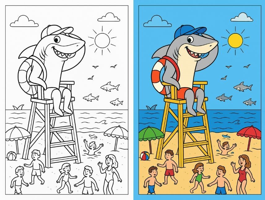 Shark Coloring Pages