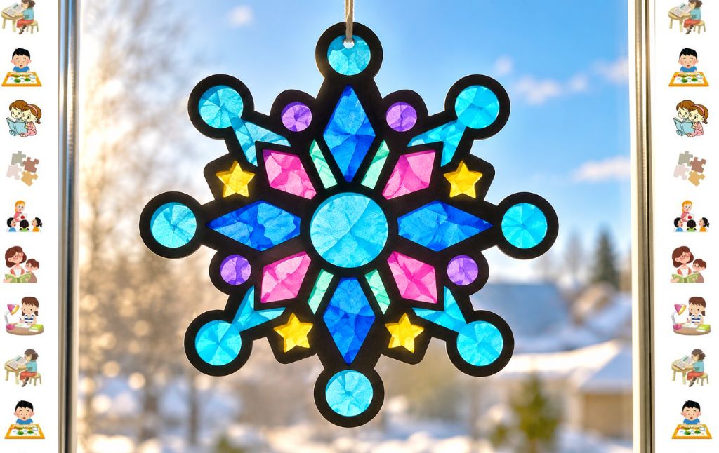 Snowflake Suncatcher Craft