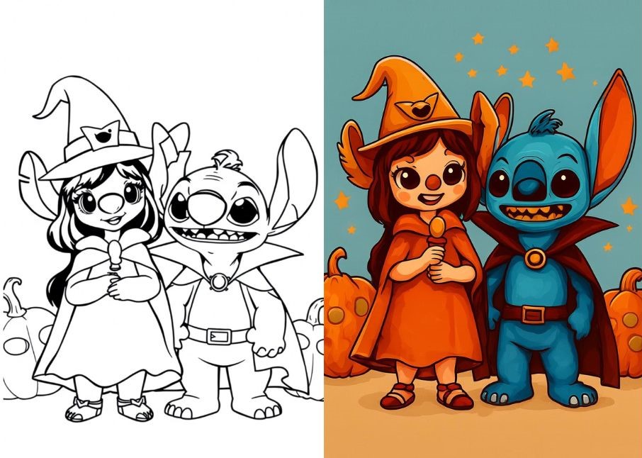 Stitch Coloring Pages
