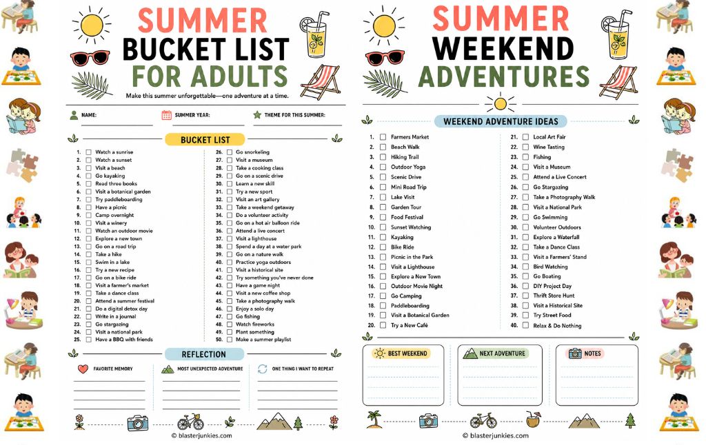 Summer Bucket List Ideas For Adults: The Free Printable Pack That Makes This Summer Count