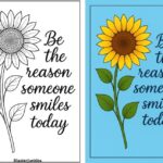 Sunflower Coloring Pages