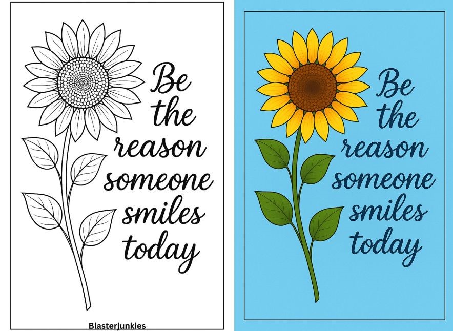 Sunflower Coloring Pages
