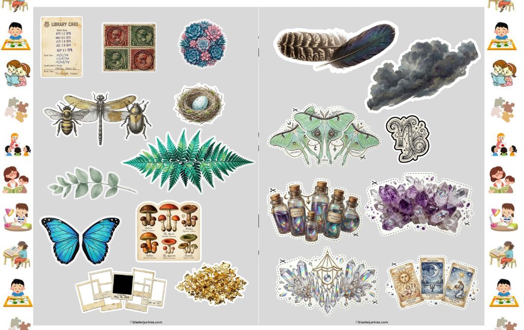 The “All In One” Choice: 50 Essential Sticker for Junk Journaling