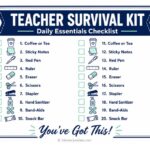 The Teacher Survival Kit Printable