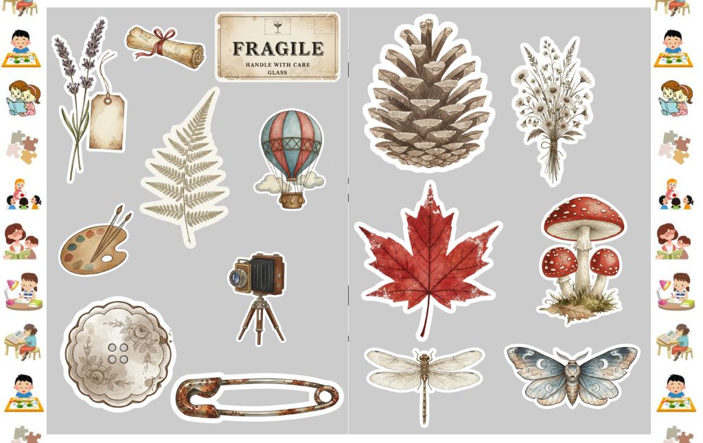 The Ultimate Junk Journaling Sticker Kit: 50 Free Vintage Ephemera Designs