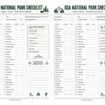 USA National Park Checklist Printable: Your Family’s Free Guide to All 63 Parks