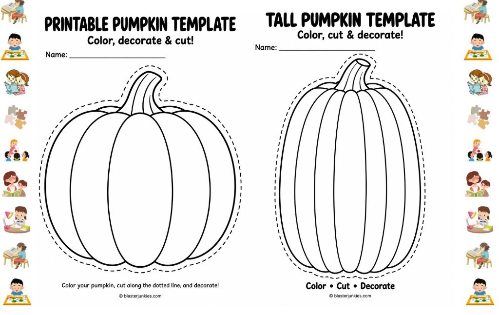 Creative Autumn Crafts: Practical Ways to Use Easy Pumpkin Templates