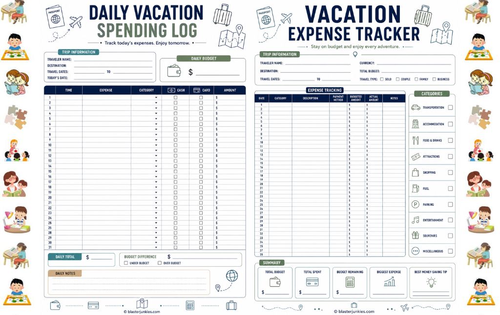 Vacation Expense Tracker: How to Keep Family Trips On Budget (and Teach Kids About Money Along the Way)