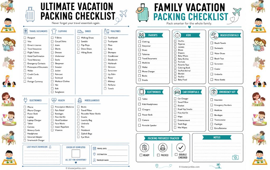 Vacation Packing List Checklist: The Free Printable Pack That Makes Packing Stress Free