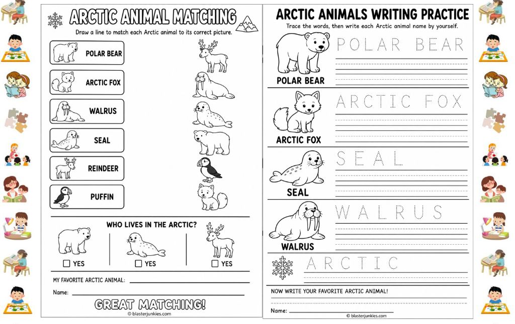 Fun Arctic Animal Activities: Hands On Science and Literacy for Preschoolers