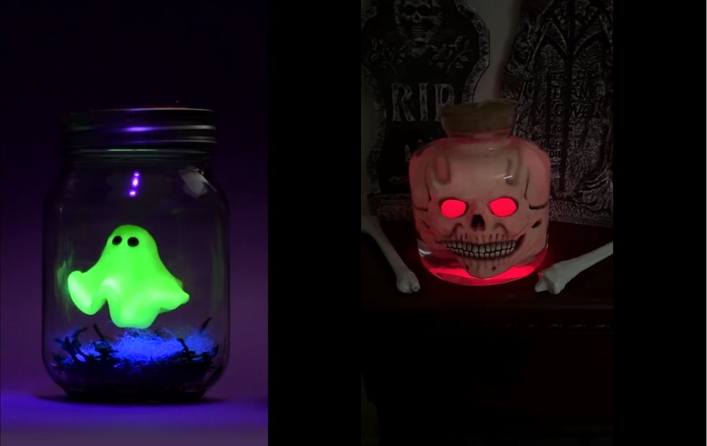 2 Spooky & Easy DIY Glowing Jars for Halloween