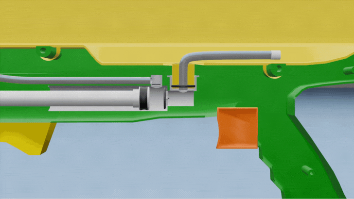 water gun gaskets mechanism