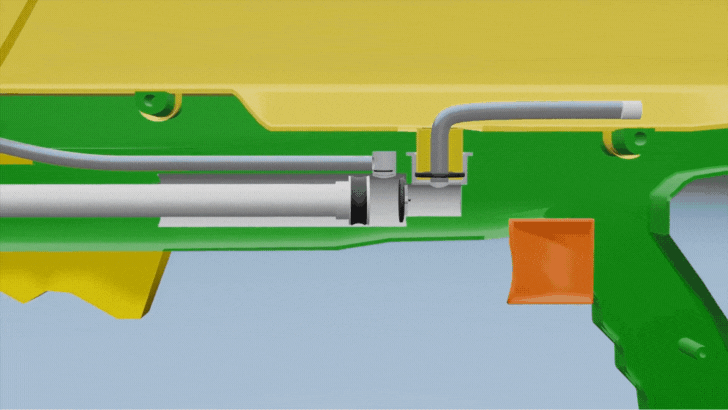 water gun pump shaft