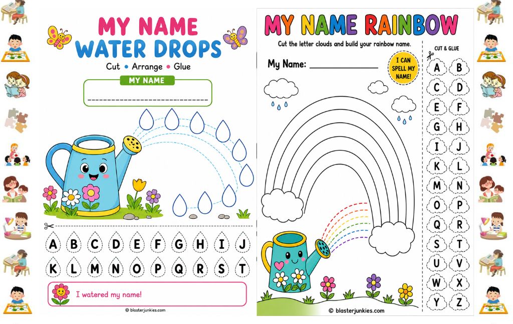 Grow Your Name: Fun Watering Can Garden Crafts for Kids