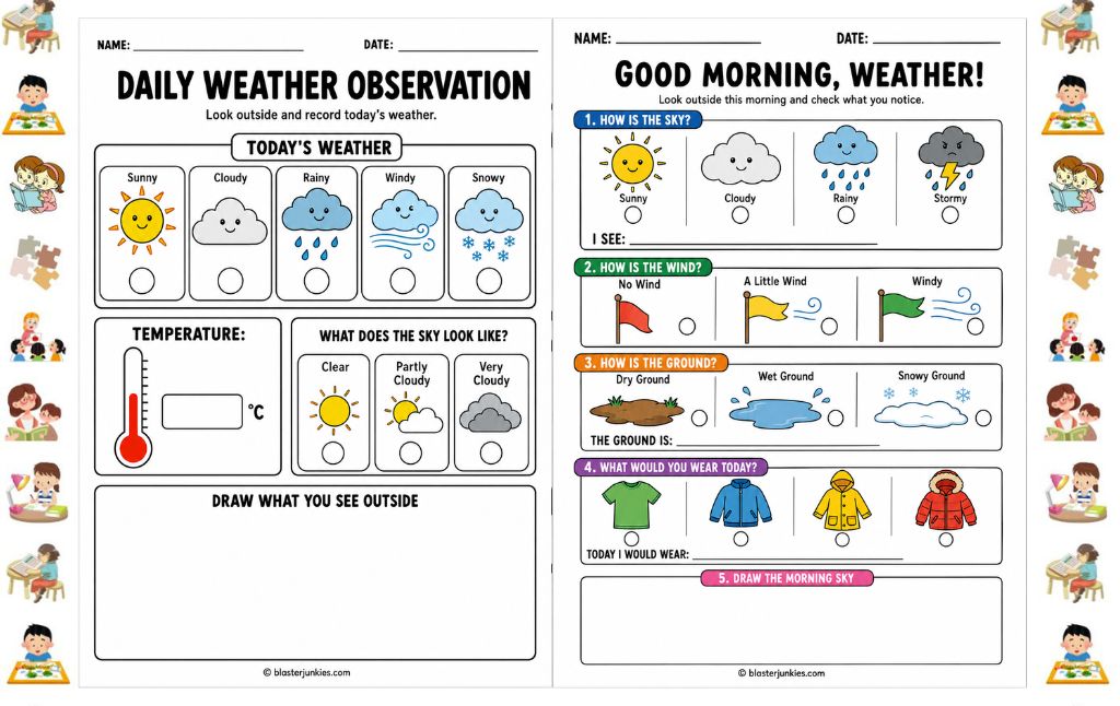 Visual Weather Tracking  Guiding Kids to Observe the Sky and Explore Nature